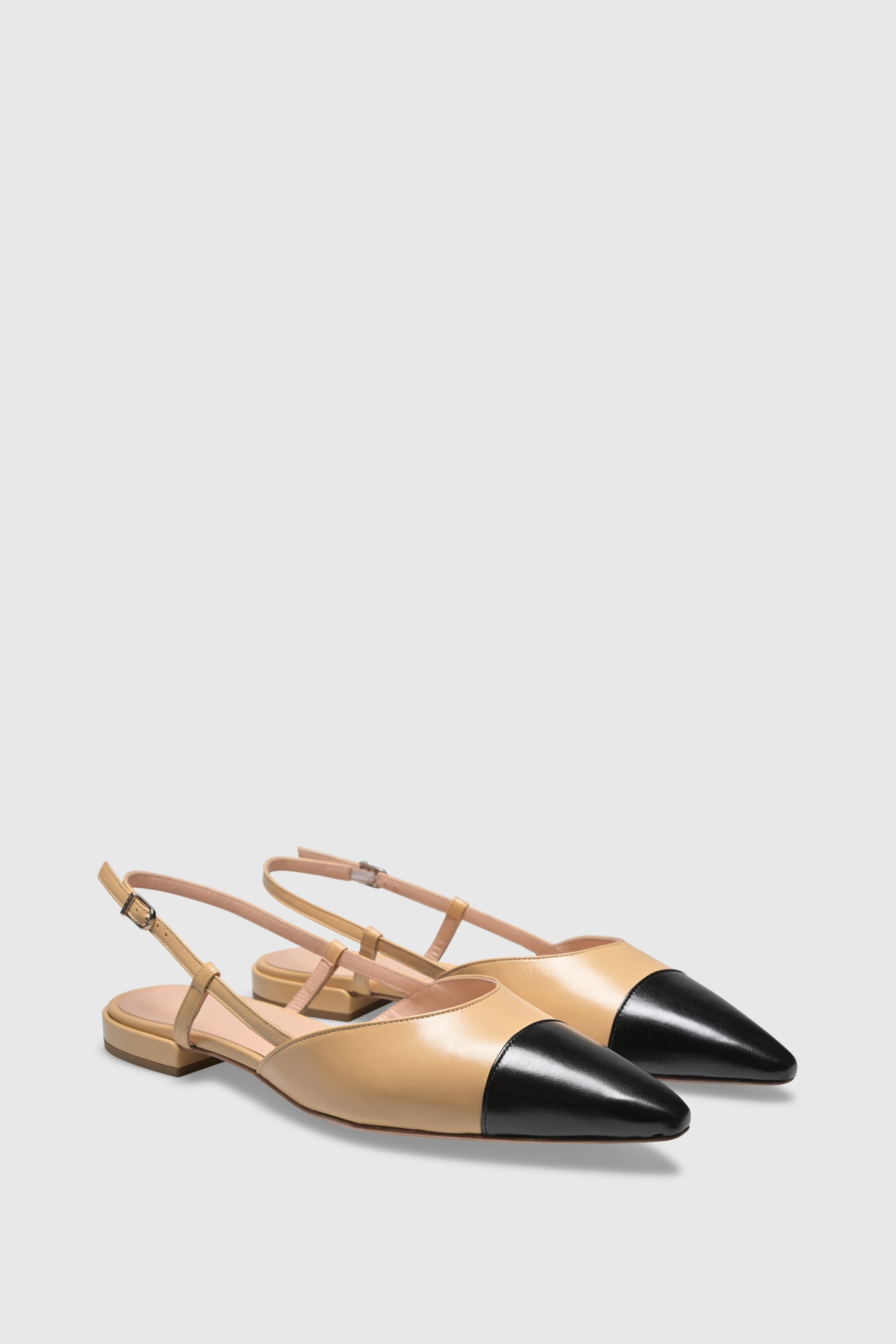 Slingback 8667 Nappa Beige Black