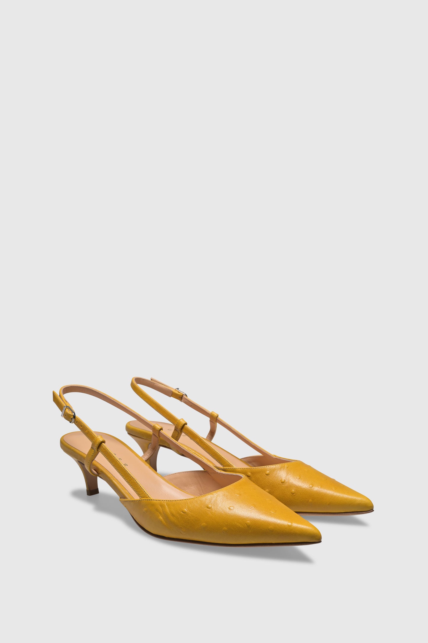 Slingback 9317 Struzzo Stampato Yellow