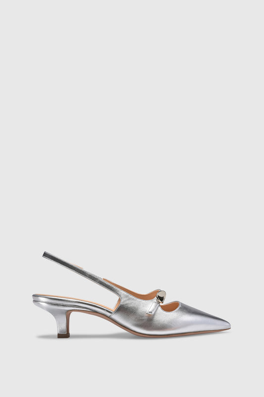 Slingback 9425 Laminato Silver
