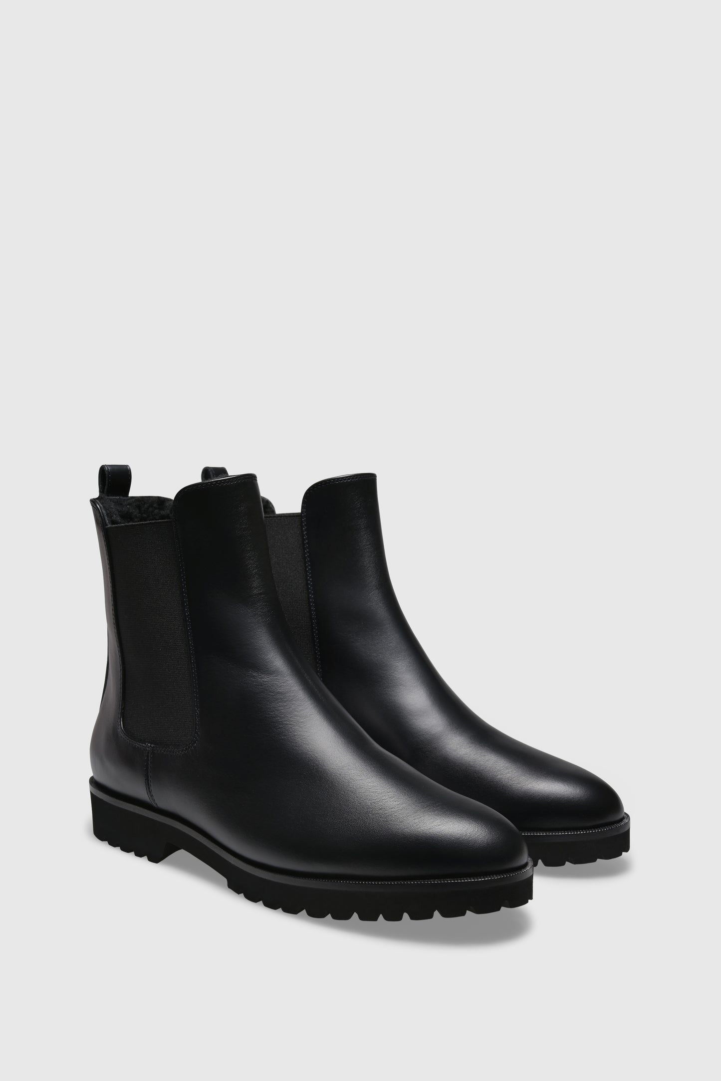 Stiefelette 7429 Vitello Black Shearling Black