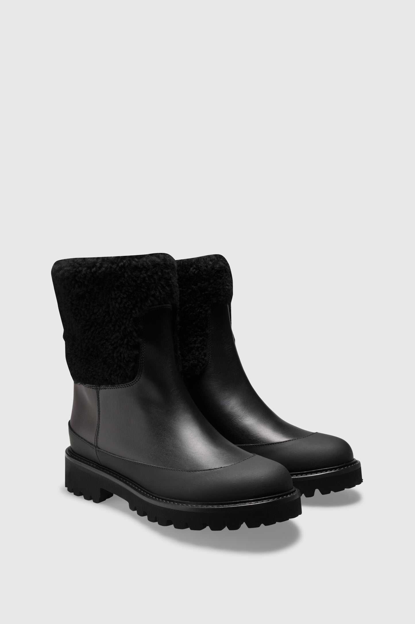 Ankle boots 8112 Vitello Black Shearling Black