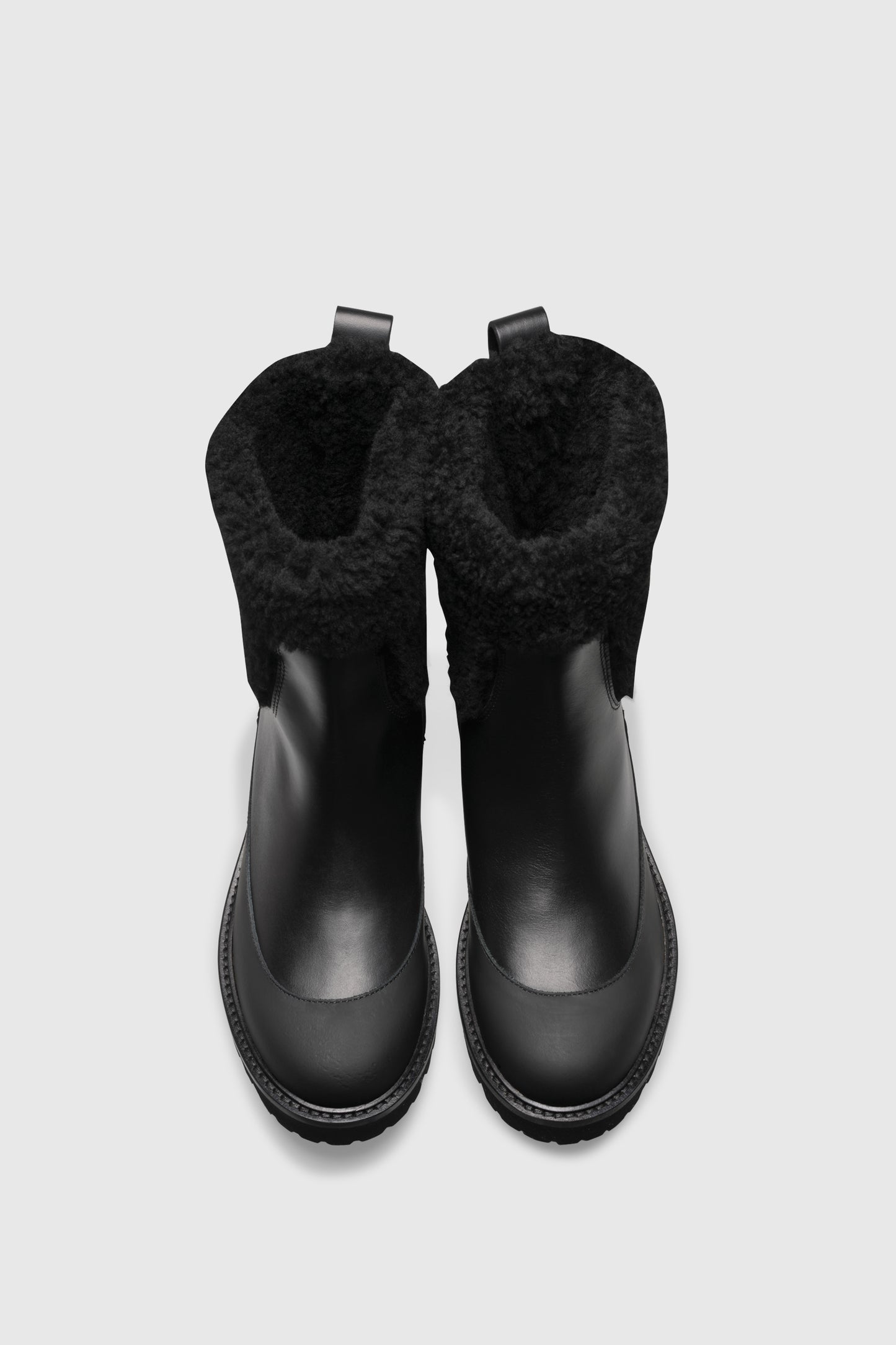 Ankle boots 8112 Vitello Black Shearling Black