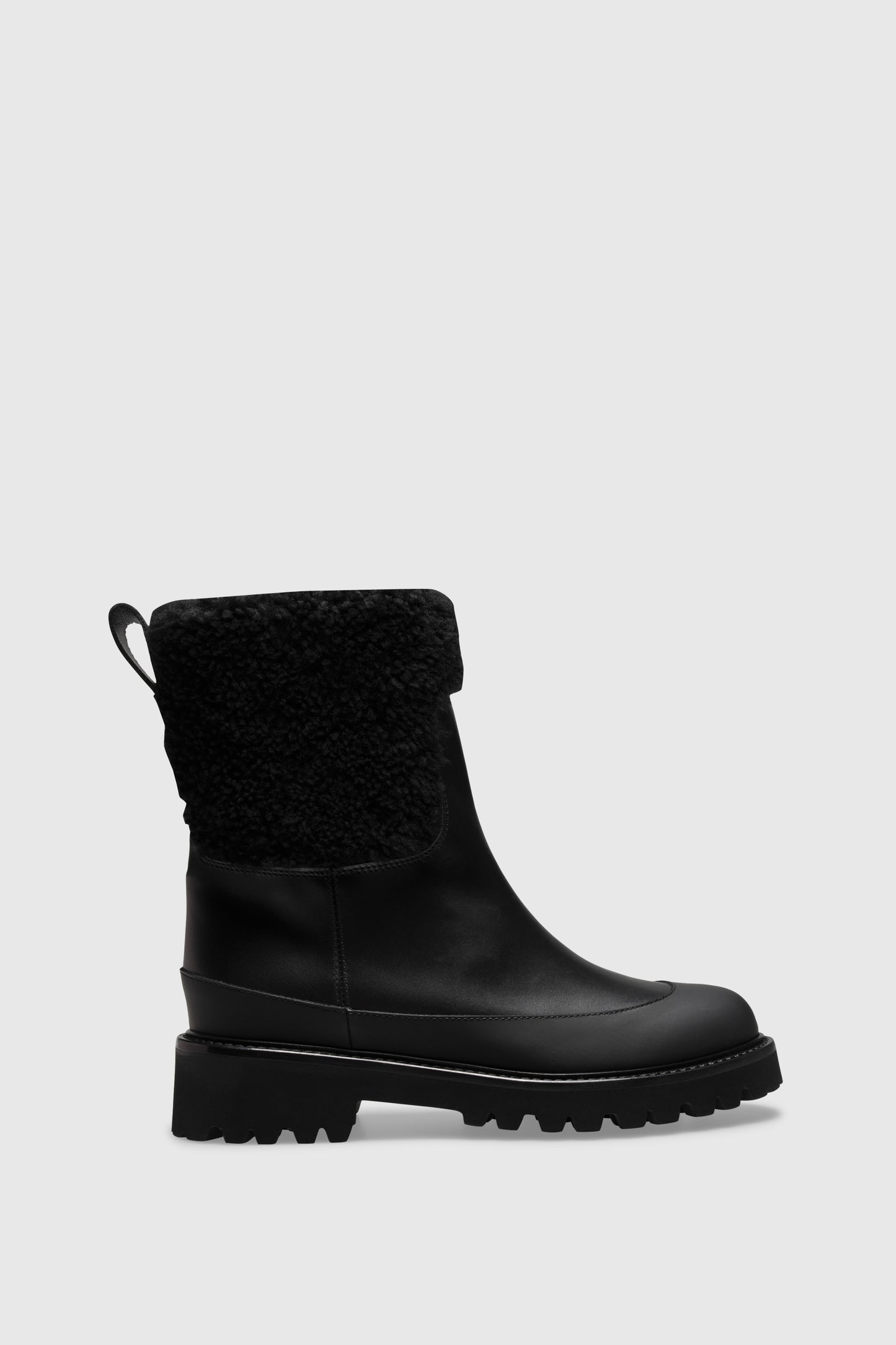 Ankle boots 8112 Vitello Black Shearling Black