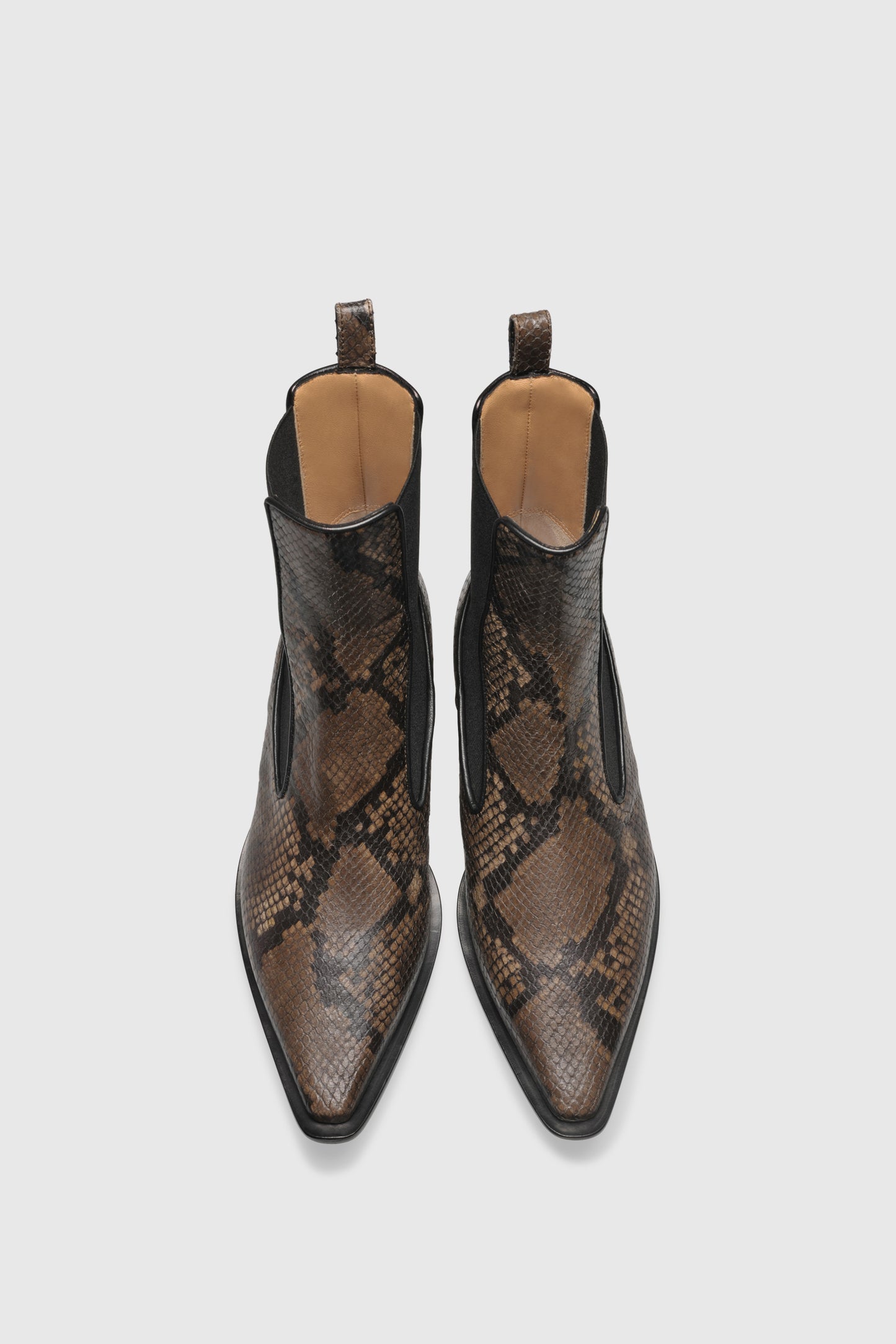 Ankle boots 9346 Pitone Stampato Khaki