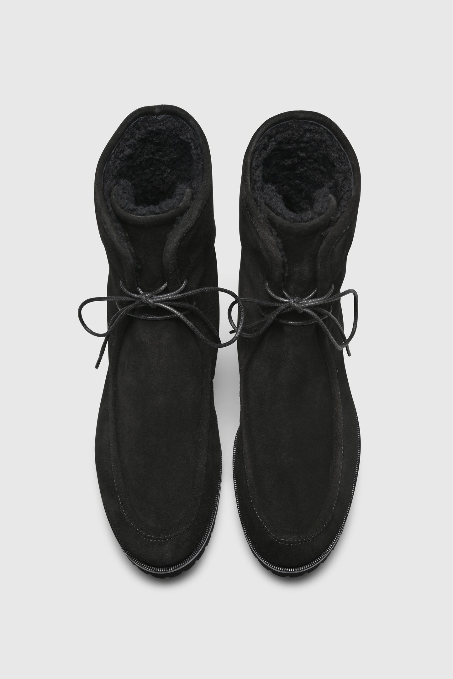 Stiefelette 9484 Velour Black Shearling Black