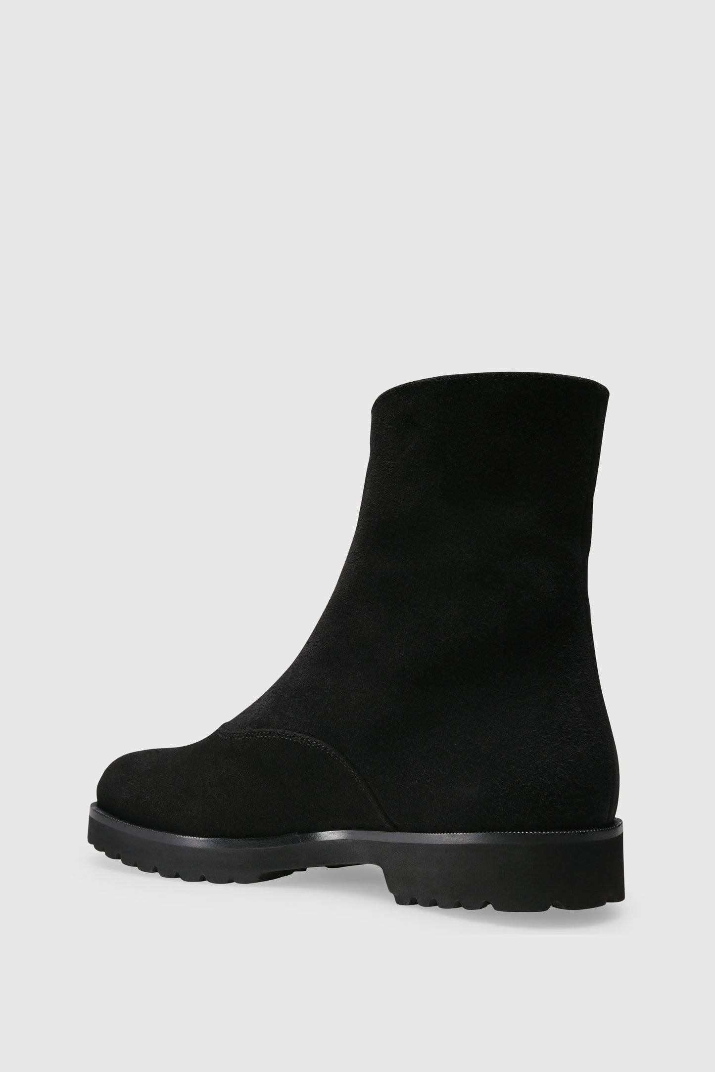 Stiefelette 9542 Velour Black Shearling Black