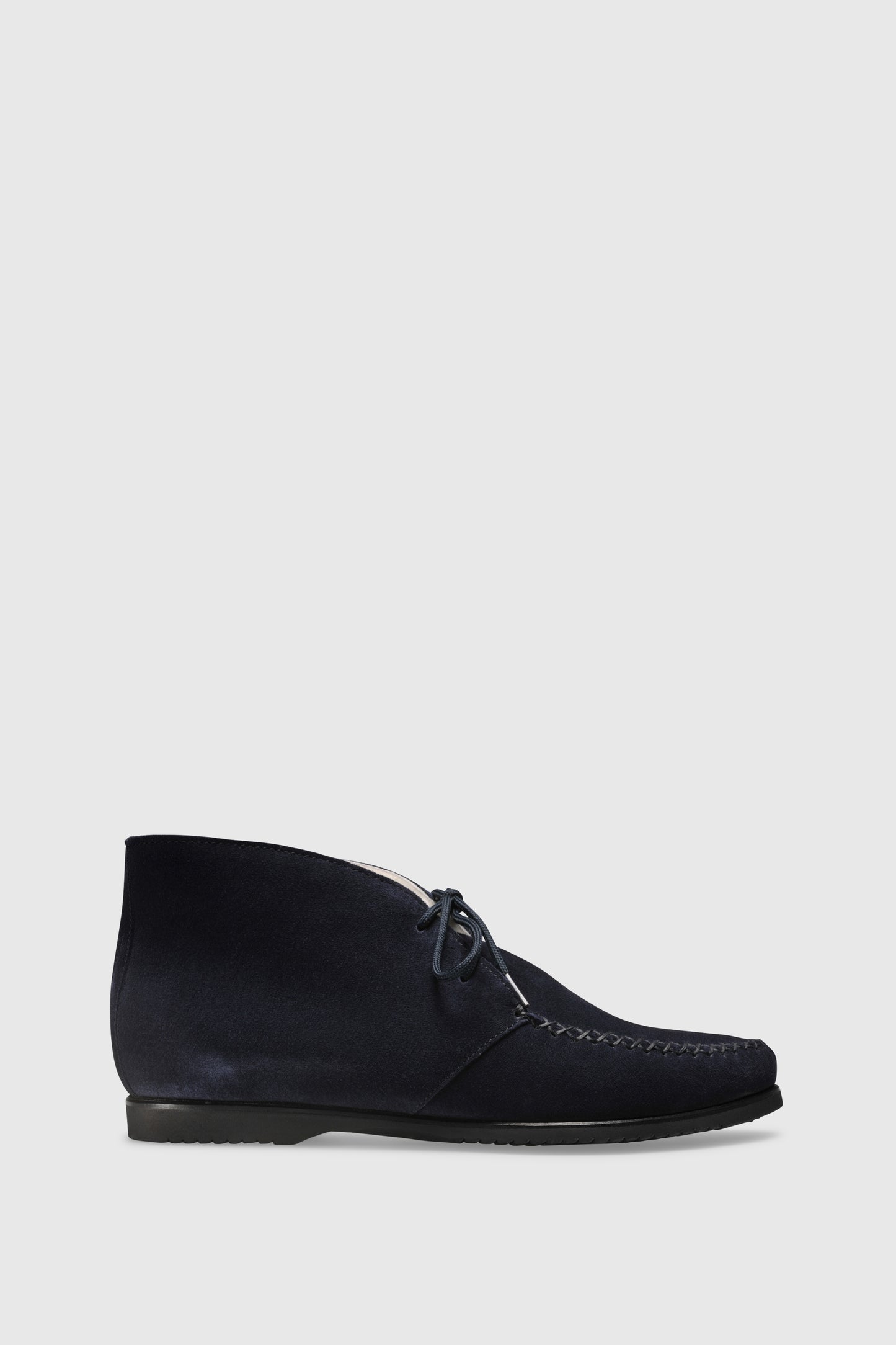 Ankle boots U96 Velor Navy Shearling Latte