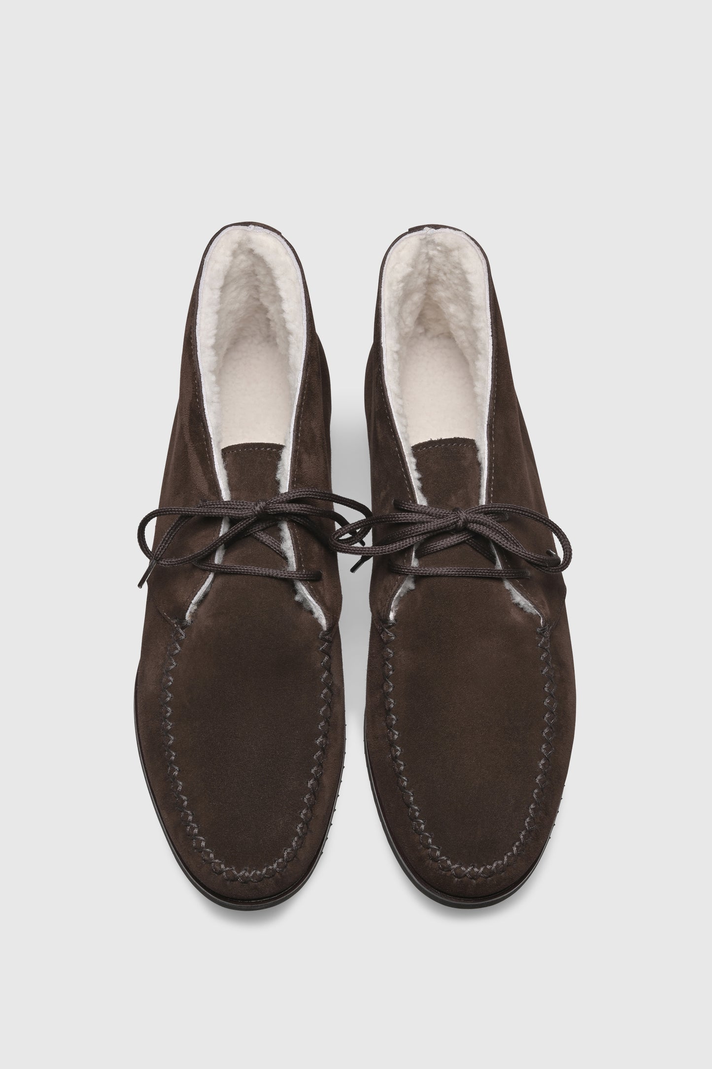 Ankle boots U96 Velor Chocolate Shearling Latte
