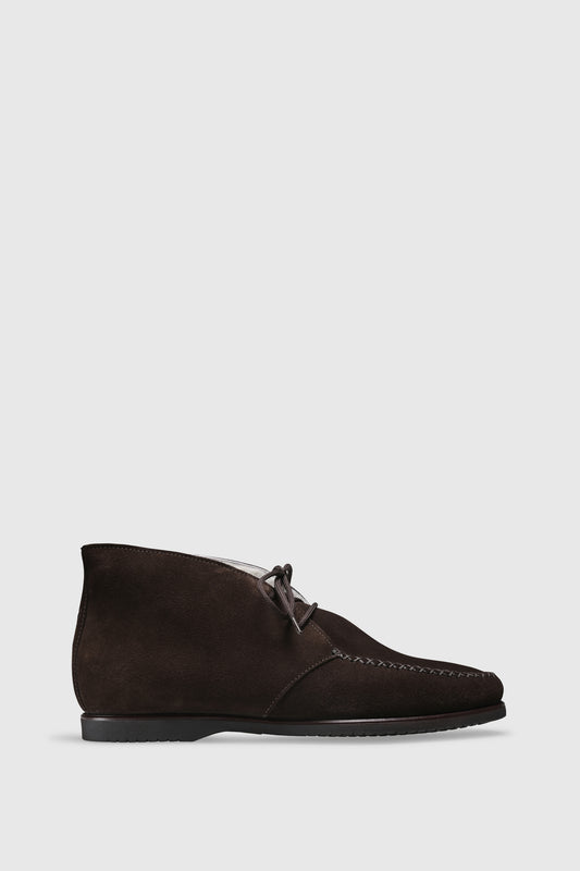 Ankle boots U96 Velor Chocolate Shearling Latte