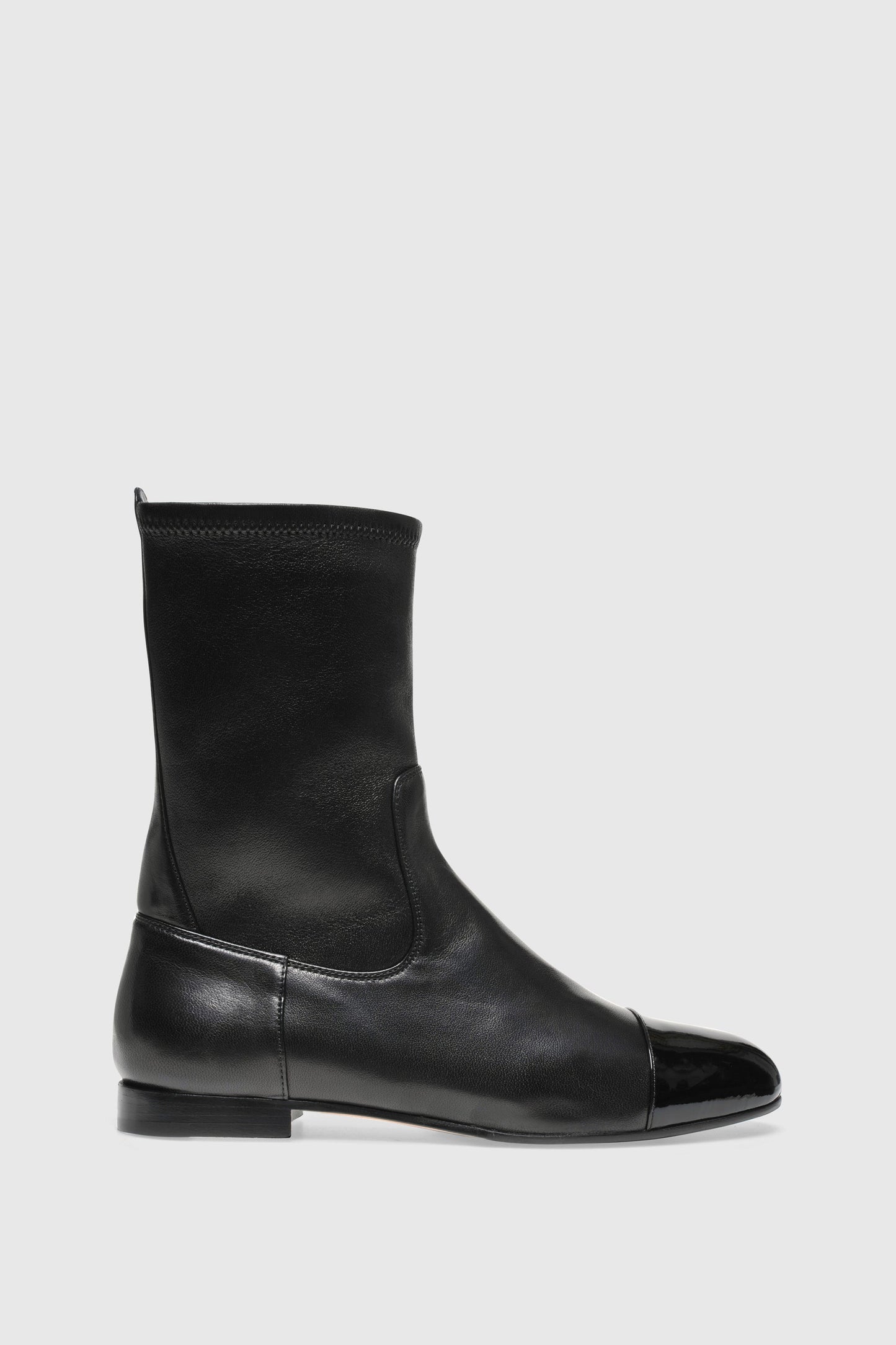Ankle boots 7336 Nappa Stretch Vernice Black