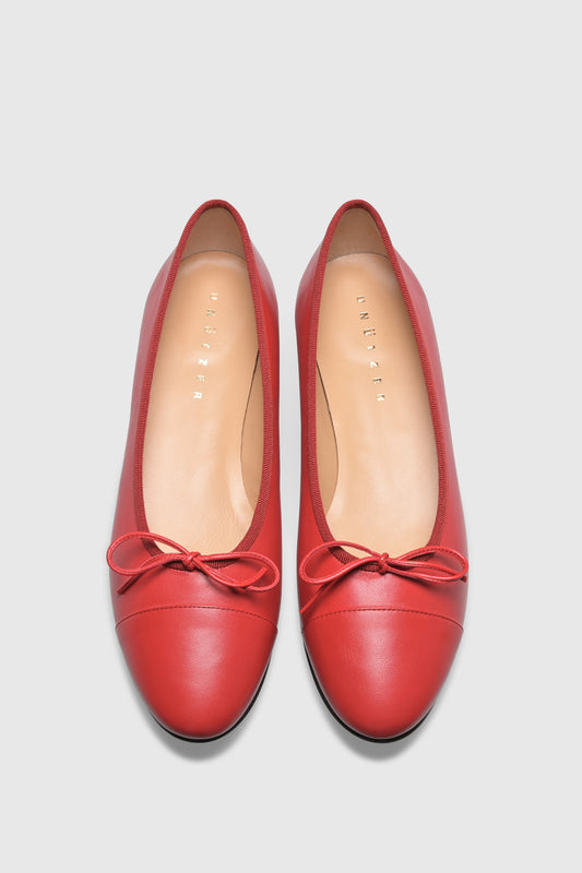 Ballerina 963 Nappa Cherry