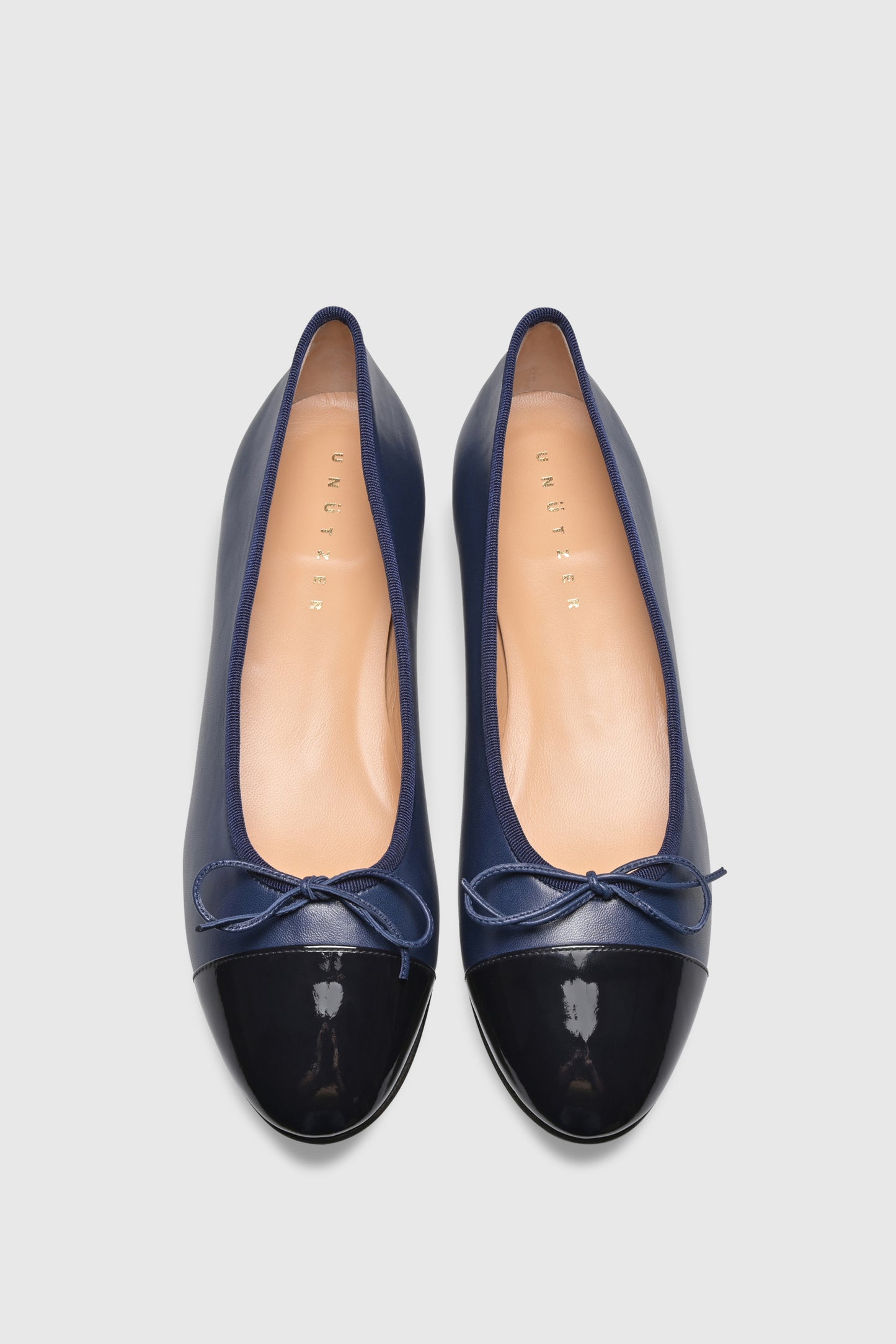 Ballerina 963 Nappa Vernice Blue Black