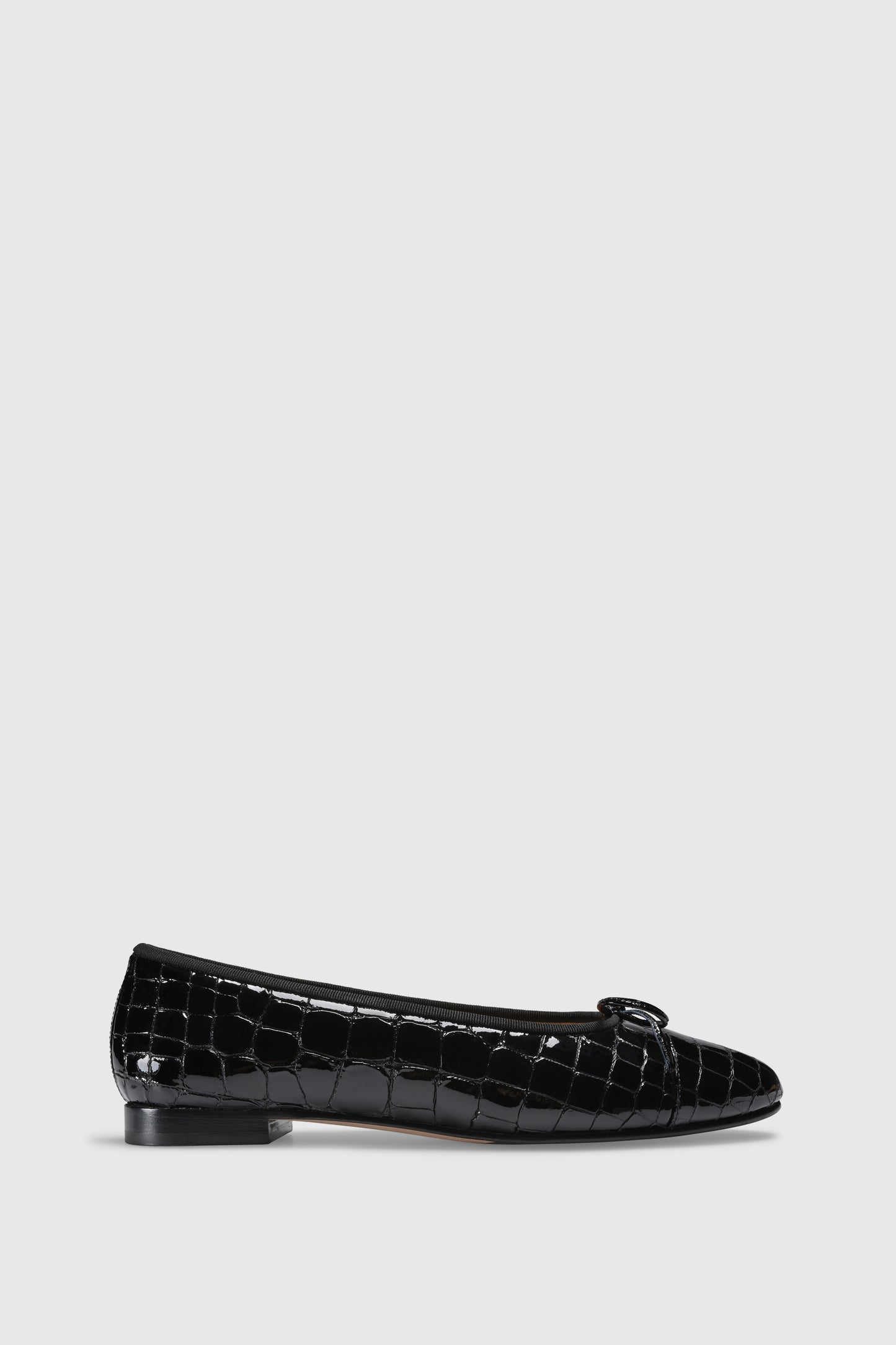 Ballerina 963 Cocco Stampato Vernice Black