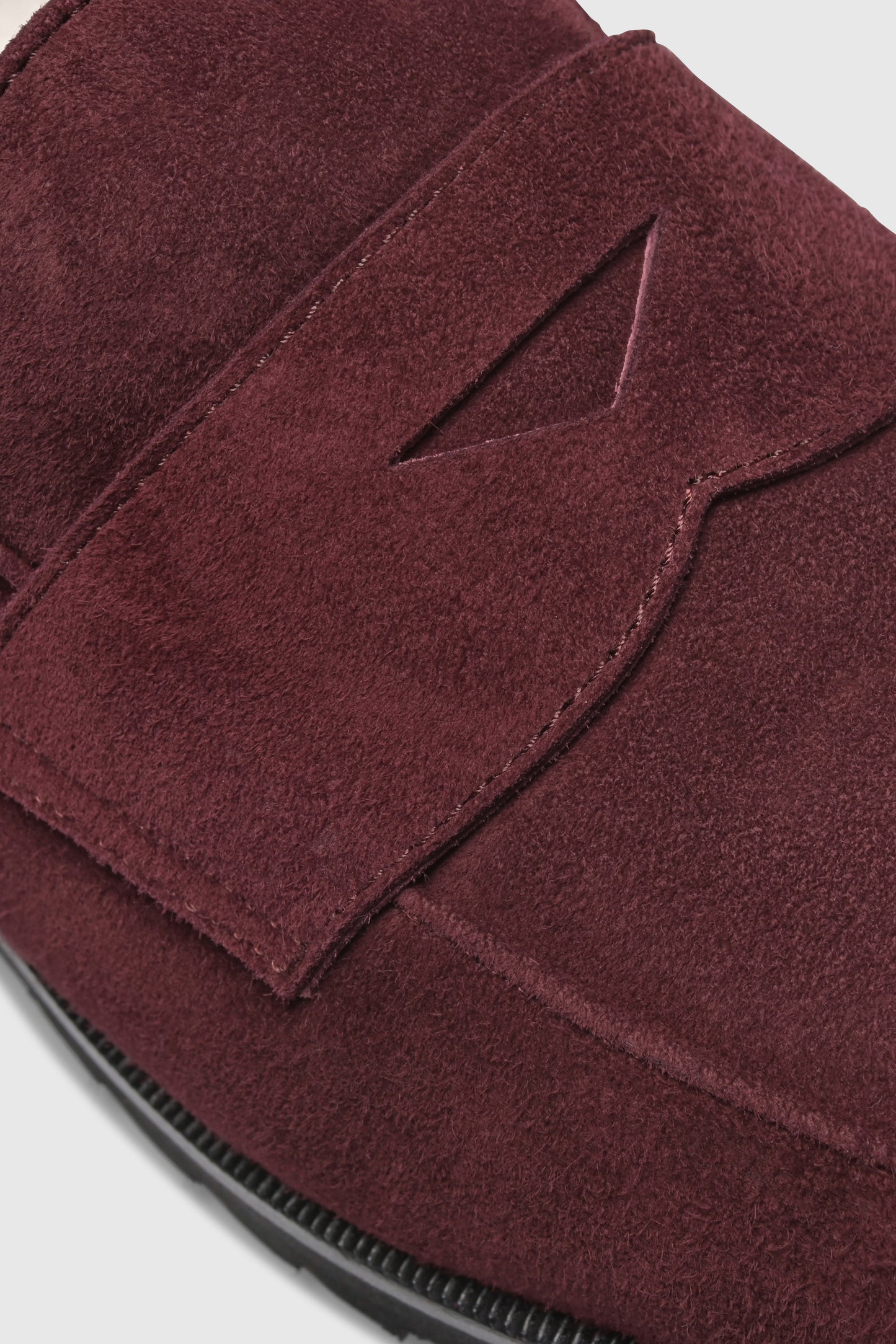 Loafer 1471 Velor Plum Shearling Latte