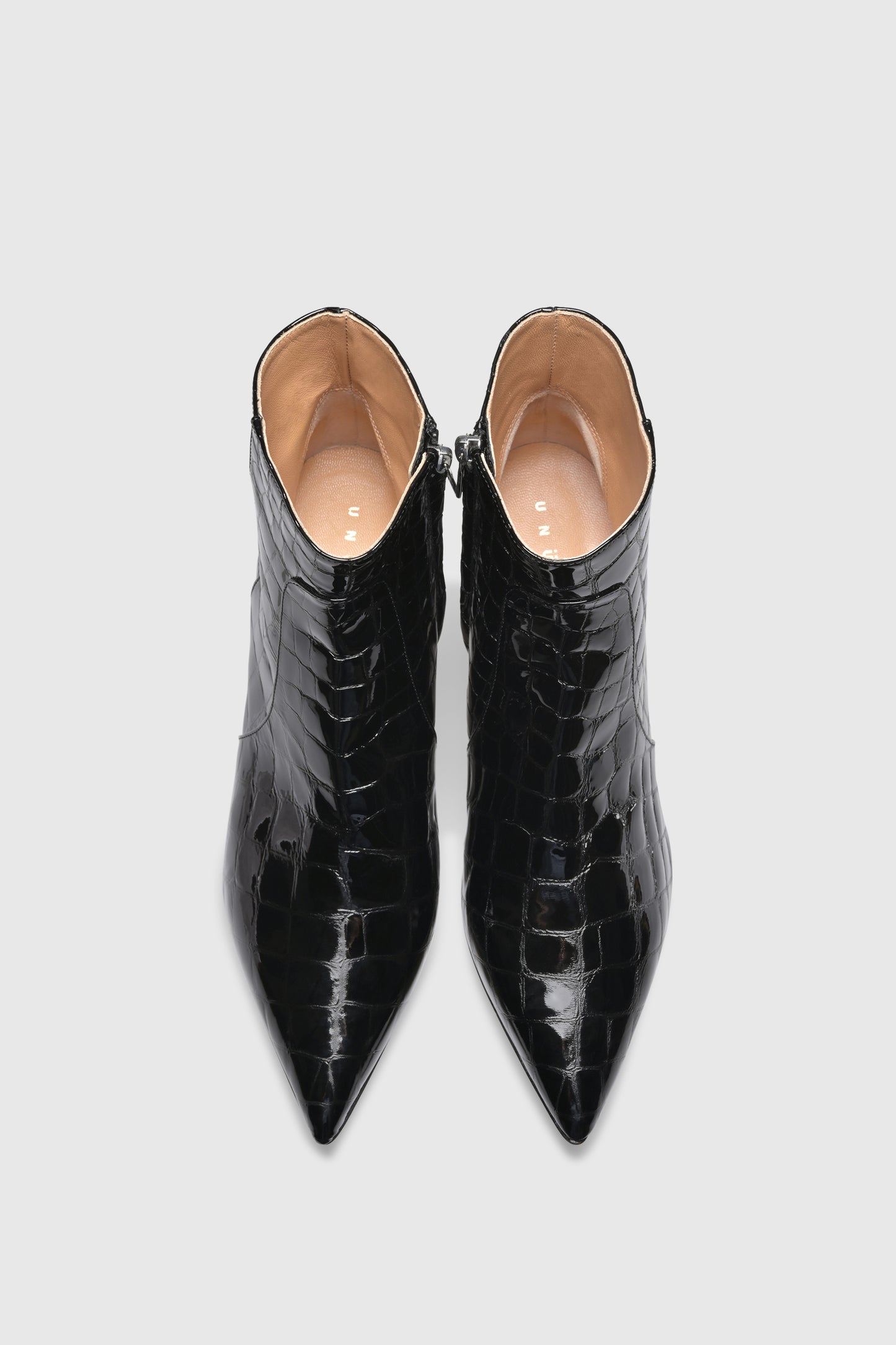 Ankle boots 9473 Cocco Stampato Vernice Black