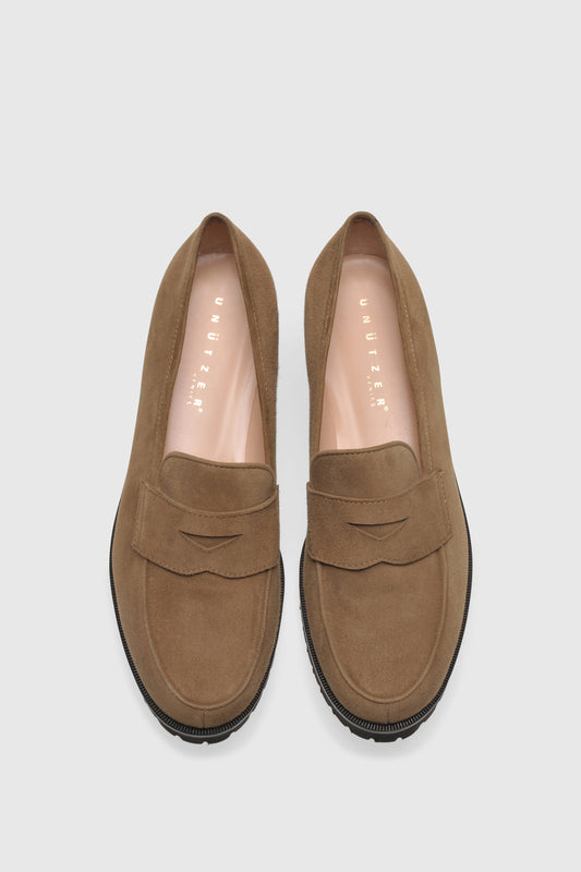 Loafer 1336 Velour Taupe
