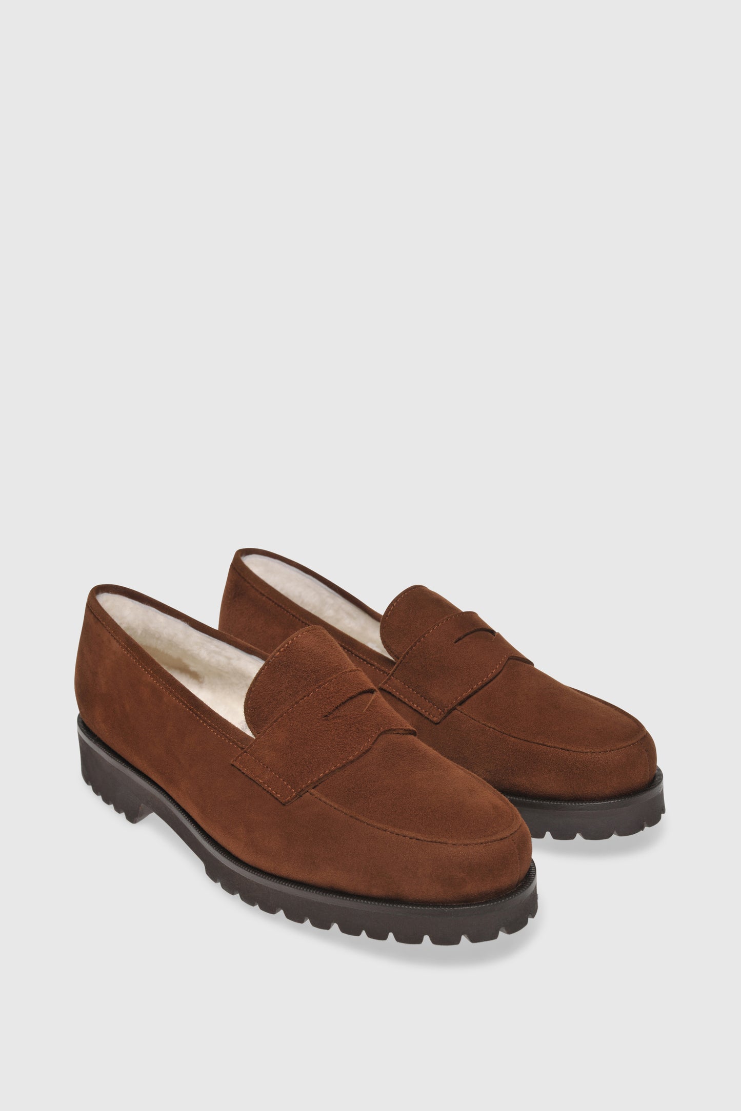 Loafer 1471 Camoscio Cognac Shearling Latte 