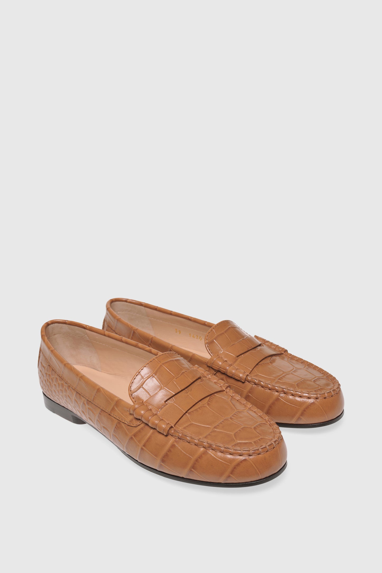 Loafer 1490 Cocco Stampato Nocciola
