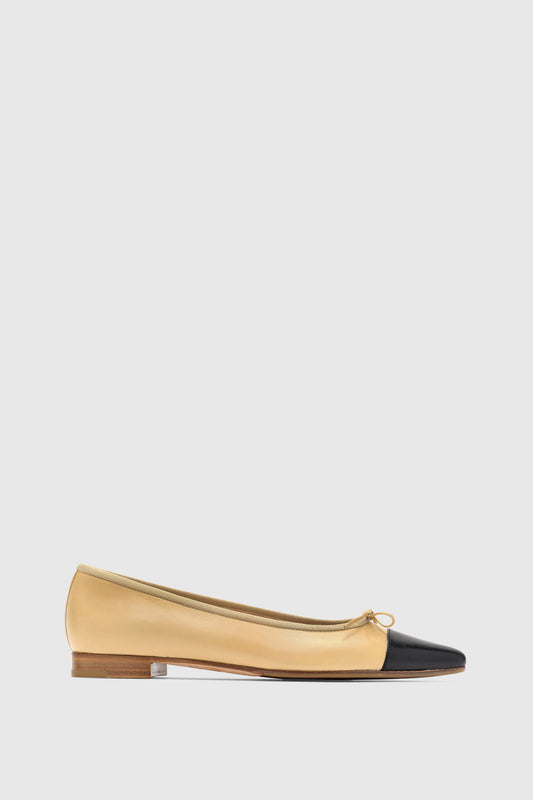 Ballerina 2056 Nappa Beige Black