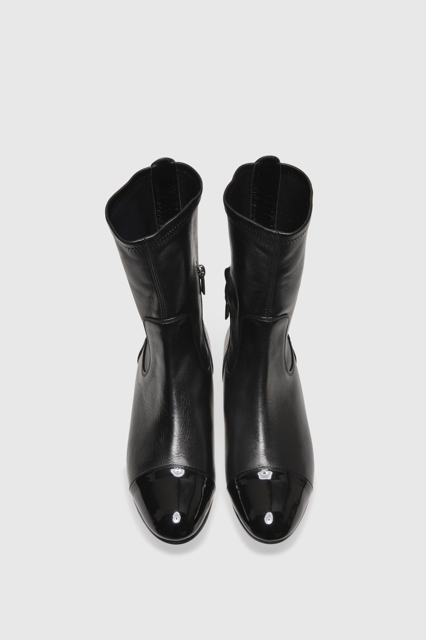 Ankle boots 7336 Nappa Stretch Vernice Black