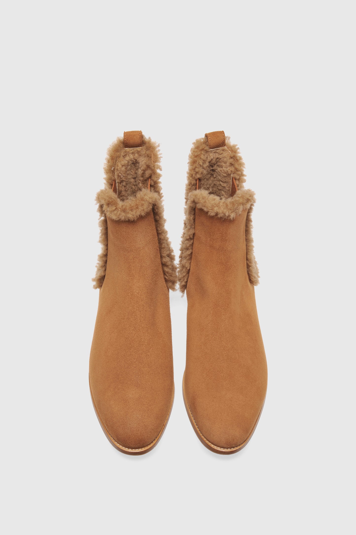 Ankle boot 8110 Camoscio Brandy Shearling Brandy 
