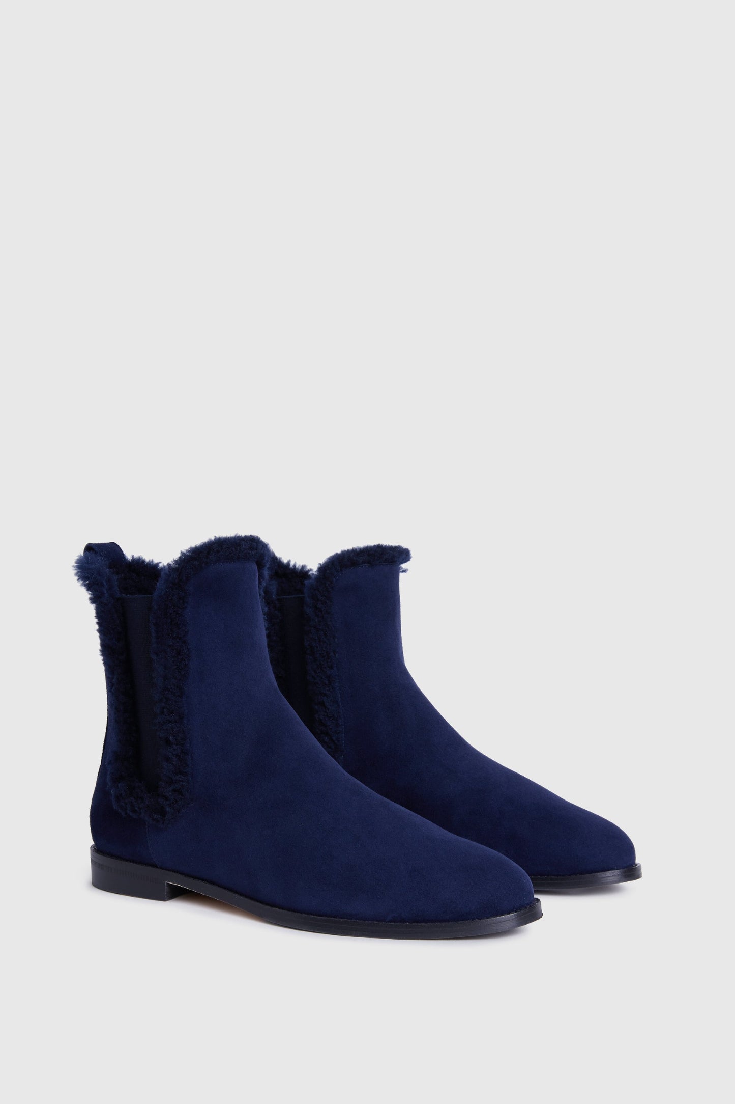 Ankle Boots 8110 Camoscio Navy Shearling Navy