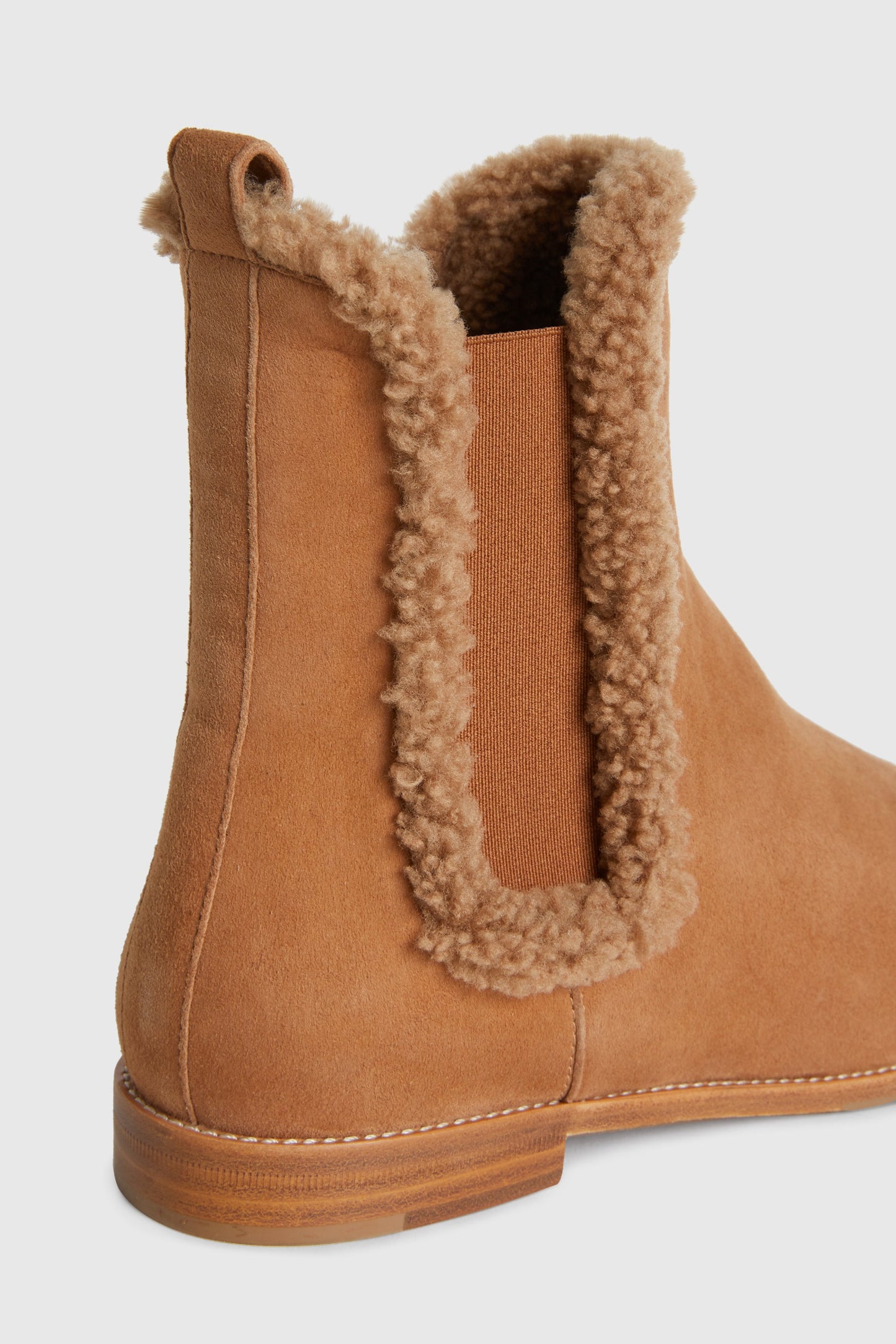 Ankle boot 8110 Camoscio Brandy Shearling Brandy 