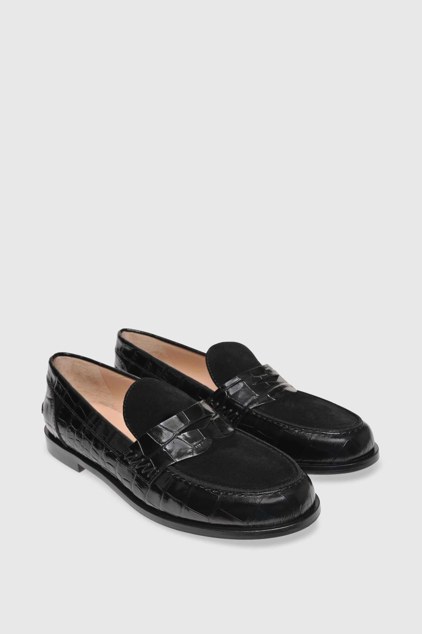 Loafer 9250 Cocco Stampato Velor Black
