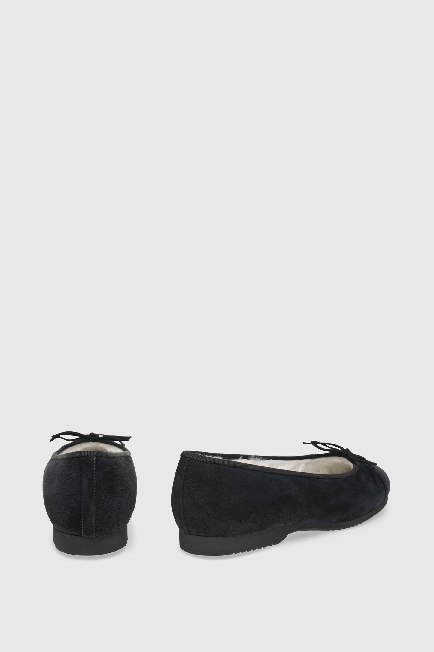 Ballerina 6114 Camoscio Black Shearling Latte